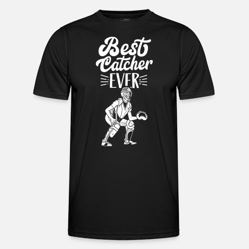 Bester Fänger Aller Zeiten Catcher Baseball Hobby - Männer Funktions-T-Shirt - Schwarz