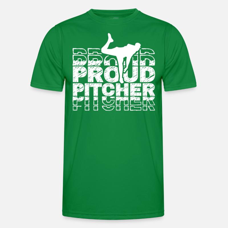 Stolzer Baseball Pitcher Hobby Werfer Spieler Männer Funktions-T-Shirt