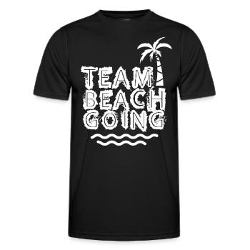 Team Beachgoing Beach Beachgoers Beach Holiday - Men's Functional T-Shirt - black - Front - AI Model Male 178 dark (178cm)