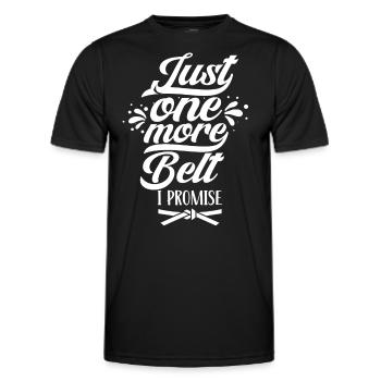 Plus qu’une ceinture promise gur ceinture noire - T-shirt sport Homme - noir - Devant - AI Model Male 178 dark (178cm)