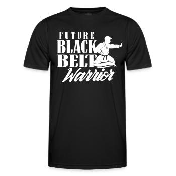 Future Black Belt Warrior Black Belt - Men's Functional T-Shirt - black - Front - AI Model Male 178 dark (178cm)