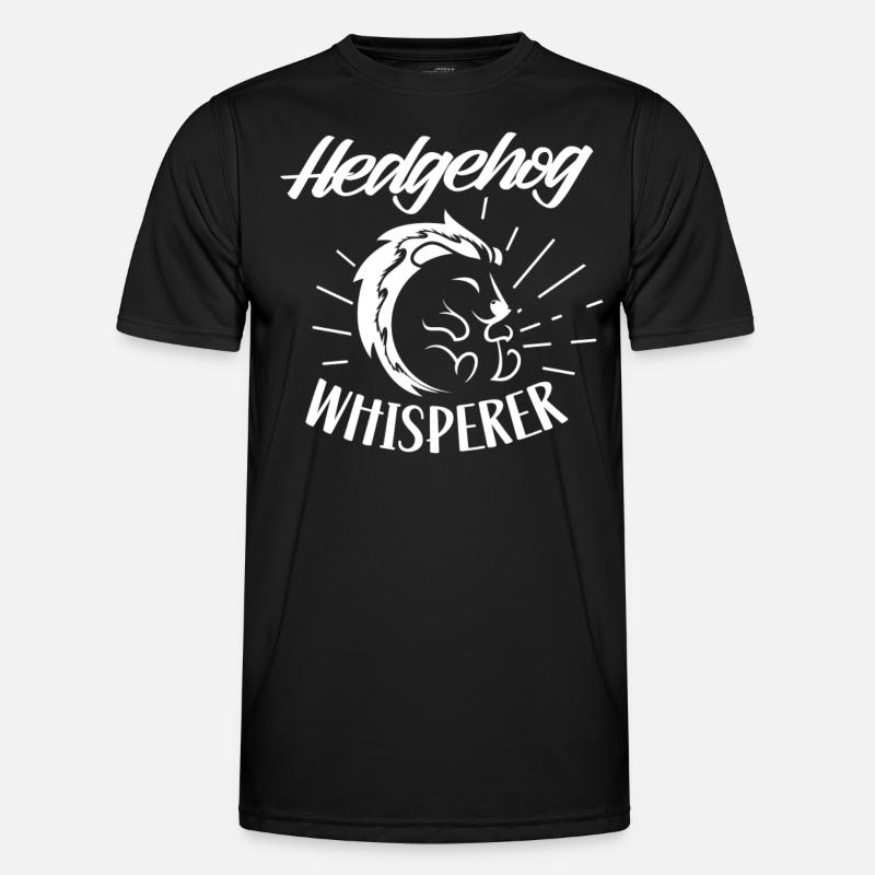 Igel Flüsterer Sprüche Haustier Süß - Männer Funktions-T-Shirt - Schwarz