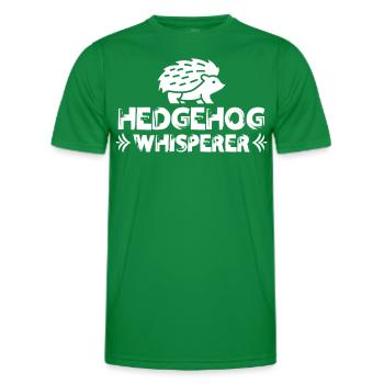 Hérisson Whisperer Mignon Pet Dictons - T-shirt sport Homme - vert - Devant - AI Model Male 178 dark (178cm)