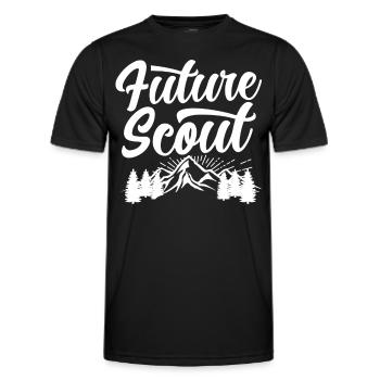 Zukünftiger Pfadfinder Zeltlager Sippe Pfadfinden - Männer Funktions-T-Shirt - Schwarz - Vorne - AI Model Male 178 dark (178cm)