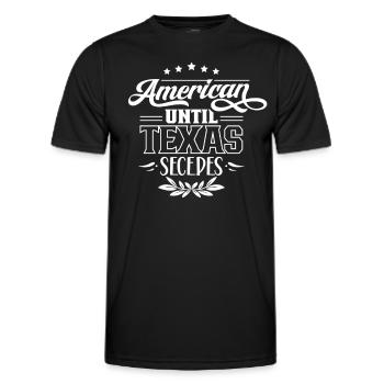 Amerikaner Bis Zur Abspaltung Von Texas Texaner - Männer Funktions-T-Shirt - Schwarz - Vorne - AI Model Male 178 dark (178cm)