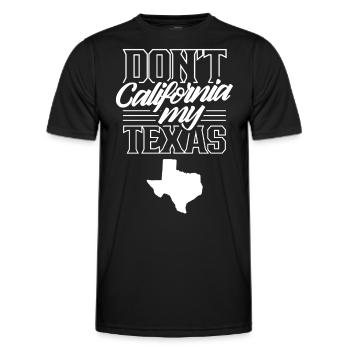 California Texas Texan Pride Sayings Texan - Men's Functional T-Shirt - black - Front - AI Model Male 178 dark (178cm)