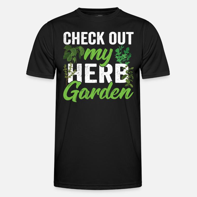 View my herb garden Herbs - Men's Functional T-Shirt - black