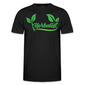 Herboriste Herboriste Herbes de jardin Herbe - T-shirt sport Homme - noir - Devant - AI Model Male 178 dark (178cm)