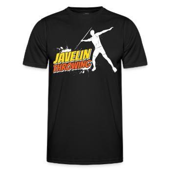 Speerwerfen Speerwerfer Speerwurf Speer - Männer Funktions-T-Shirt - Schwarz - Vorne - AI Model Male 178 dark (178cm)