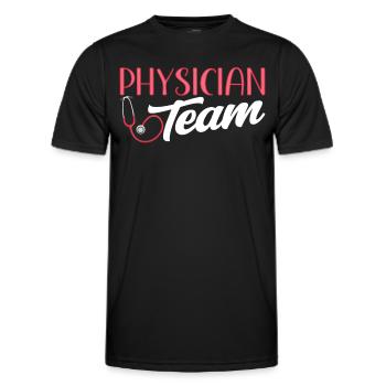 Equipe Médicale Equipe Médecin Médecin Médecin Médecin - T-shirt sport Homme - noir - Devant - AI Model Male 178 dark (178cm)