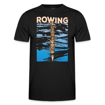 Aviron Aviron Aviron Aviron - T-shirt sport Homme - noir - Devant - AI Model Male 178 dark (178cm)