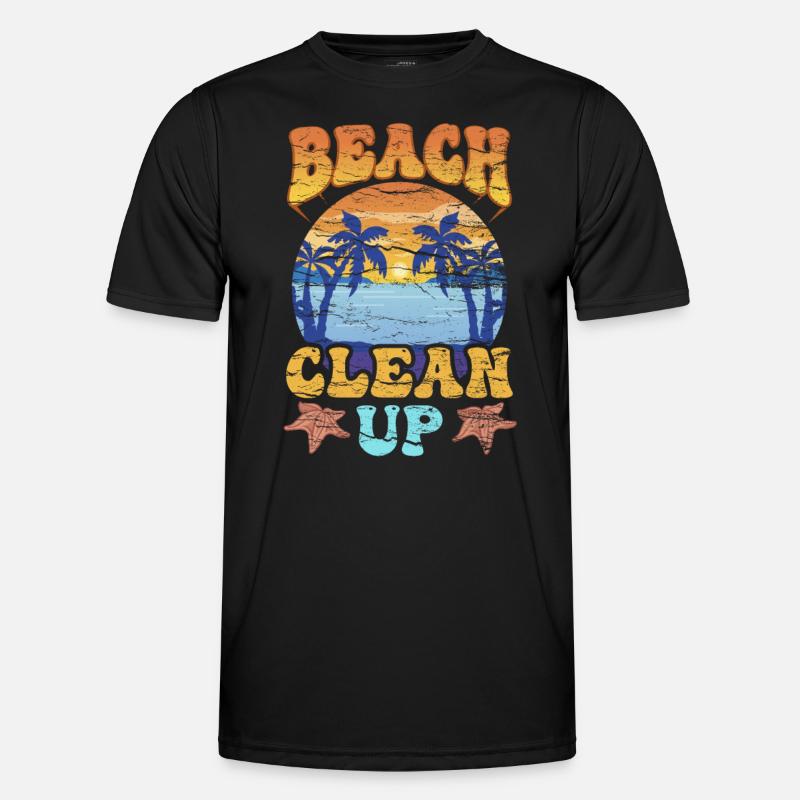 Beach Cleanup Beaches Beach Beach Clean Up Men's Functional T-Shirt