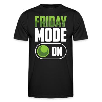 Mode du vendredi A Enfin sarcastique du vendredi - T-shirt sport Homme - noir - Devant - AI Model Male 178 dark (178cm)
