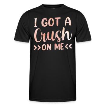 J’ai le béguin pour moi-même-amour doux - T-shirt sport Homme - noir - Devant - AI Model Male 178 dark (178cm)