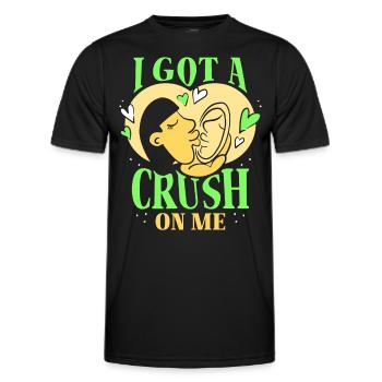 J’ai le béguin pour moi doux amour de soi - T-shirt sport Homme - noir - Devant - AI Model Male 178 dark (178cm)
