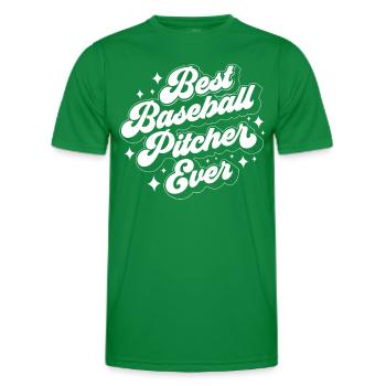 Bester Baseball Pitcher Aller Zeiten Werfer Hobby - Männer Funktions-T-Shirt - Kelly Green - Vorne - AI Model Male 178 dark (178cm)