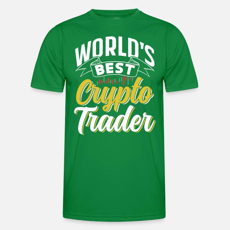 Weltbester Krypto Trader Trading Traden Crypto Männer Funktions-T-Shirt