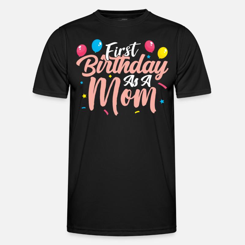 Erster Geburtstag Als Mutter Party Mama Mami Männer Funktions-T-Shirt