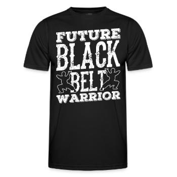 Future Black Belt Warrior Black Belt - Men's Functional T-Shirt - black - Front - AI Model Male 178 dark (178cm)