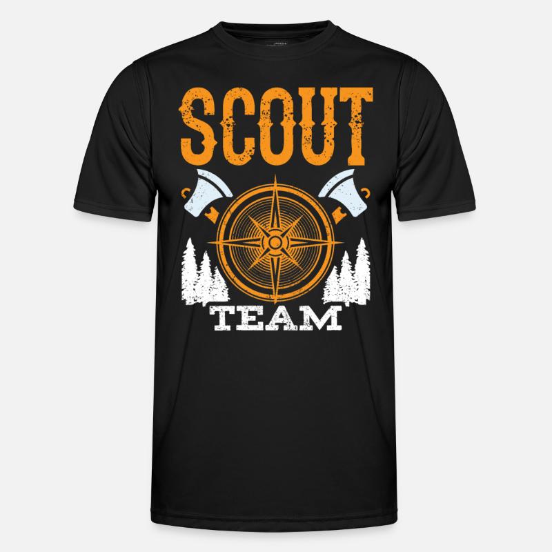 Scout Team Scouting Clan Camp Men's Functional T-Shirt