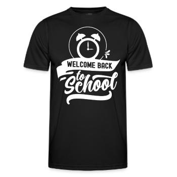 Welcome Back to School Back to School Teachers - Men's Functional T-Shirt - black - Front - AI Model Male 178 dark (178cm)