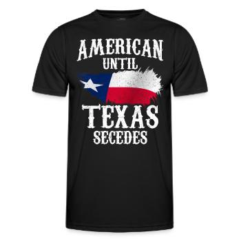 Amerikaner Bis Zur Abspaltung Von Texas Texaner - Männer Funktions-T-Shirt - Schwarz - Vorne - AI Model Male 178 dark (178cm)
