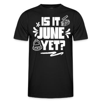 C’est déjà juin Rentrée Rentrée Rentrée - T-shirt sport Homme - noir - Devant - AI Model Male 178 dark (178cm)