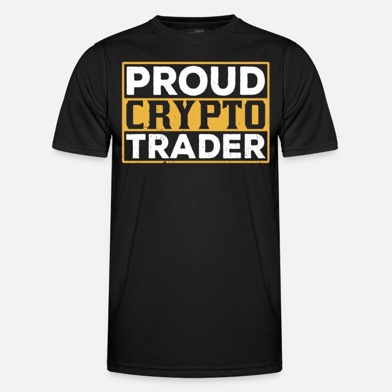 Stolzer Krypto Trader Traden Crypto Trading Männer Funktions-T-Shirt
