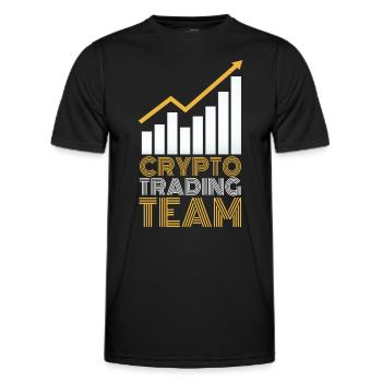 Crypto Trading Team Trader Crypto Trade - Men's Functional T-Shirt - black - Front - AI Model Male 178 dark (178cm)