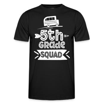5 élèves de cinquième année de l’école d’équipe de classe - T-shirt sport Homme - noir - Devant - AI Model Male 178 dark (178cm)
