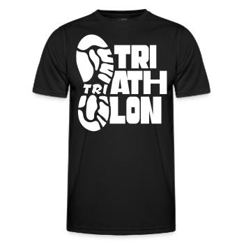 Triathlon Triathlète Sport Triathlète Triathlons - T-shirt sport Homme - noir - Devant - AI Model Male 178 dark (178cm)