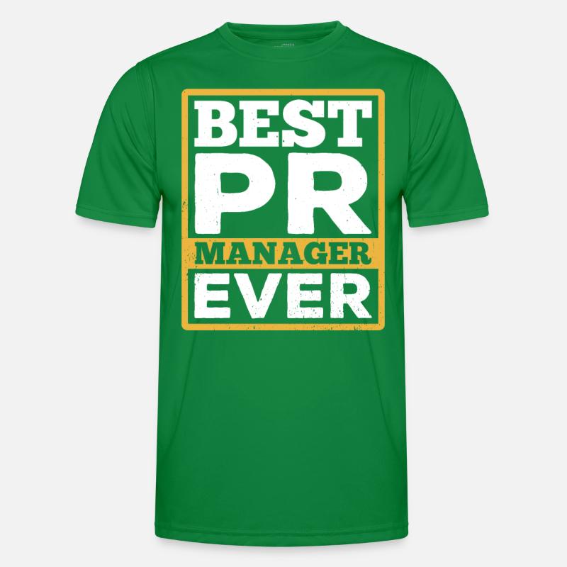 Bester Pr Manager Überhaupt Public Relations Beruf Männer Funktions-T-Shirt