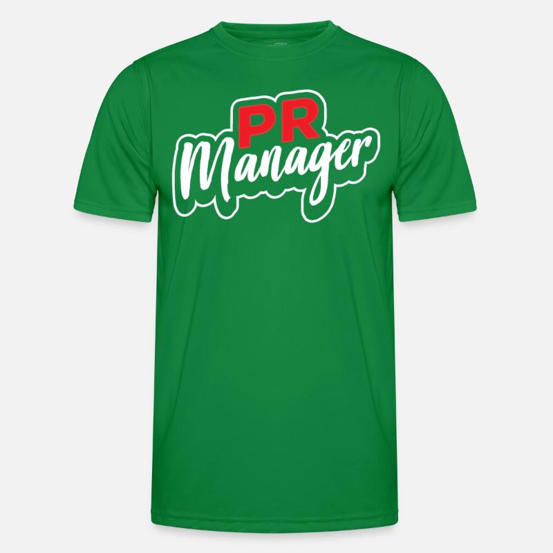 Pr Manager Beruf Job Public Relations Männer Funktions-T-Shirt