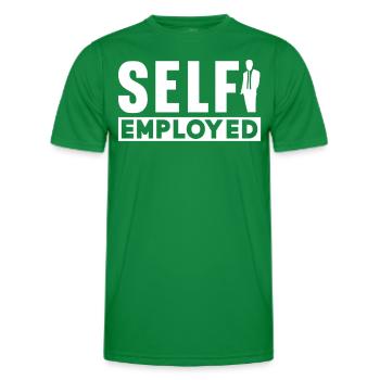Self-employed freelancer Freelancer - Men's Functional T-Shirt - kelly green - Front - AI Model Male 178 dark (178cm)