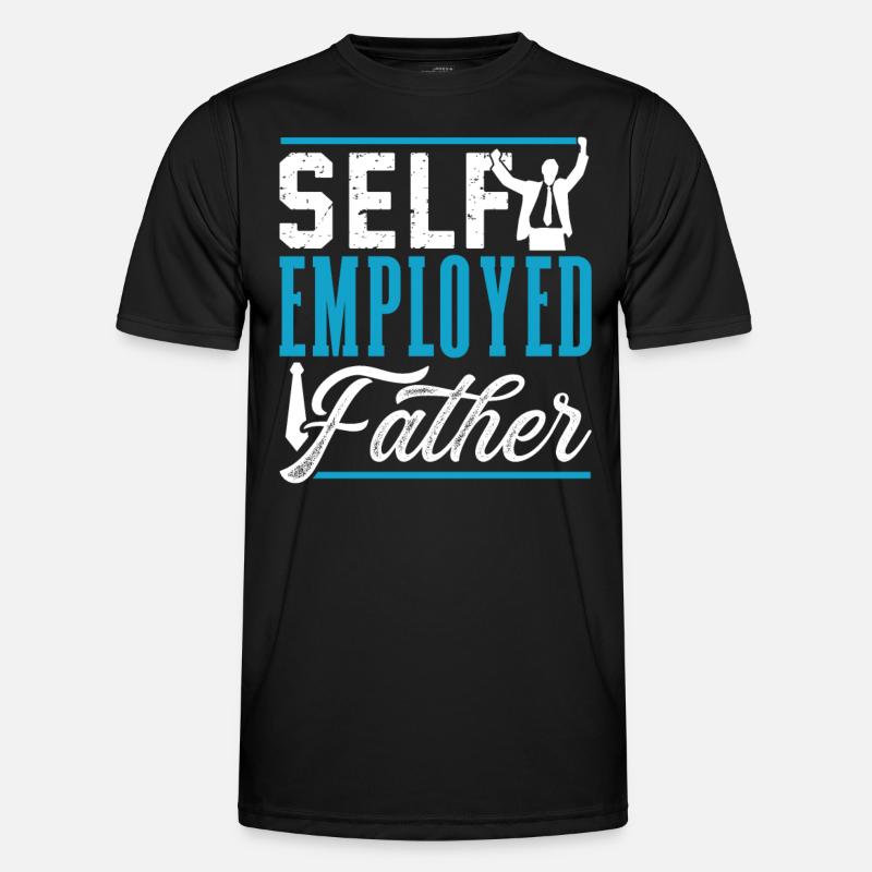 Self-employed father Self-employed Freelancer - Men's Functional T-Shirt - black