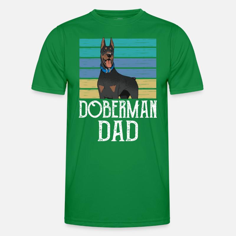 Dobermann Papa Junge Typ Dobermänner Doberman Männer Funktions-T-Shirt