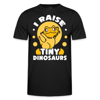 J’élève de minuscules dinosaures sur Bearded Dragon - T-shirt sport Homme - noir - Devant - AI Model Male 178 dark (178cm)
