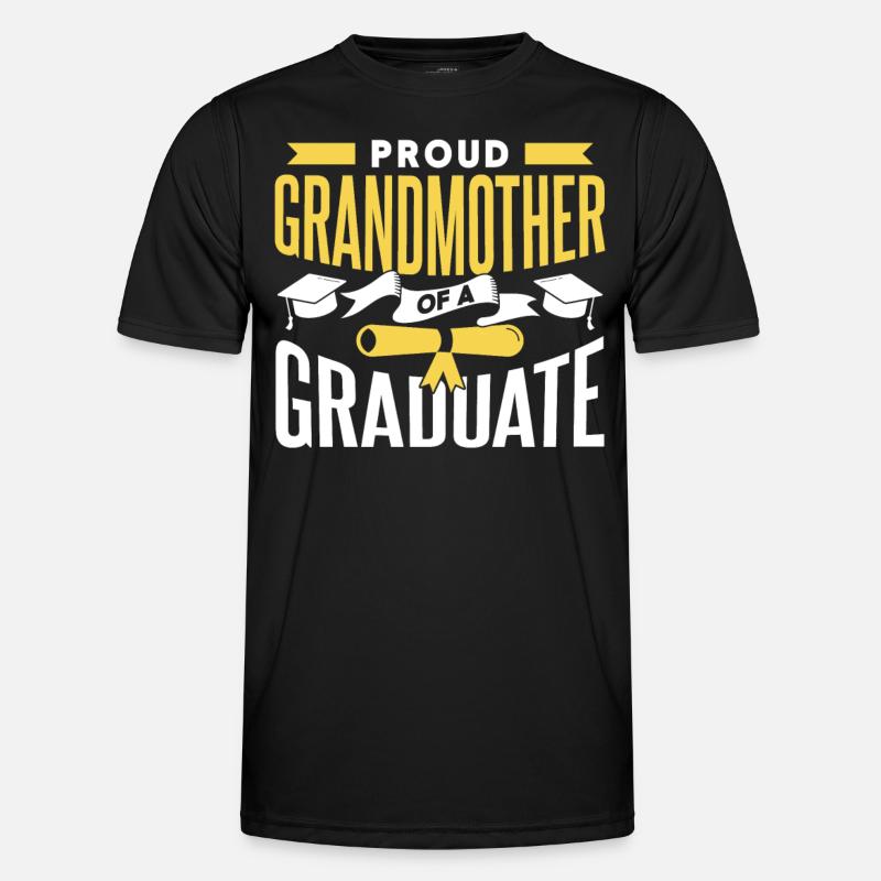 Stolze Großmutter Eines Absolventen Absolvent - Männer Funktions-T-Shirt - Schwarz