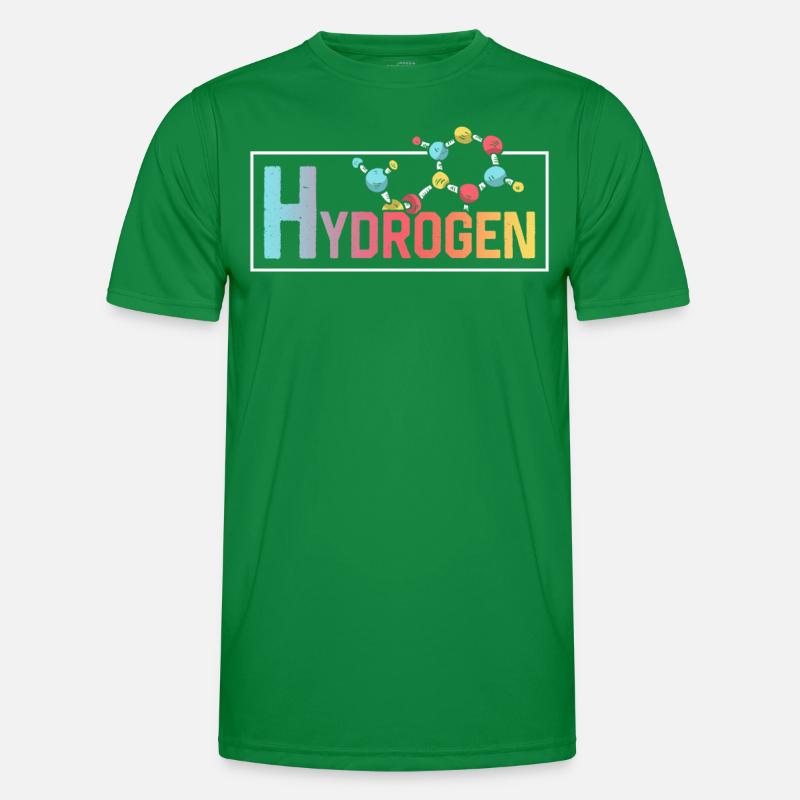 Wasserstoff Energie Hydrogen Element Männer Funktions-T-Shirt