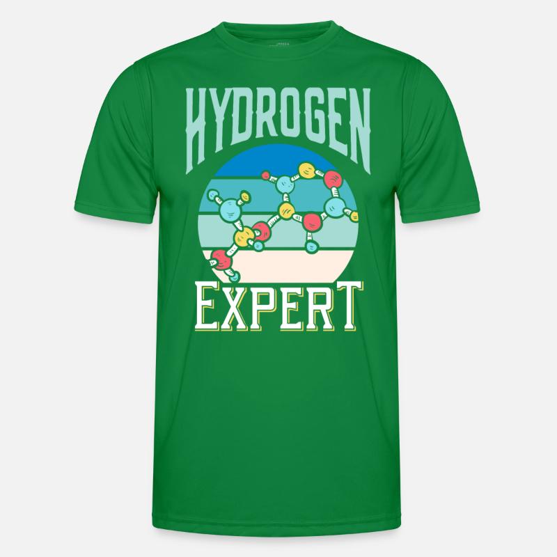 Hydrogen Expert Hydrogen Element Energy Men's Functional T-Shirt