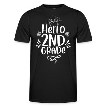 Allô 2ème classe Deuxième classe Deuxième année - T-shirt sport Homme - noir - Devant - AI Model Male 178 dark (178cm)