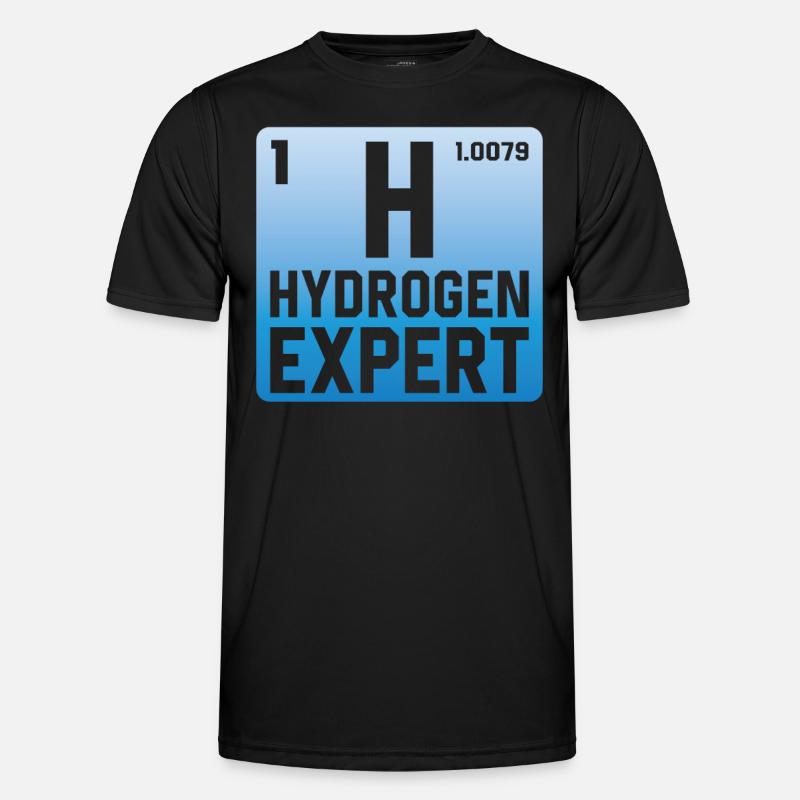 Hydrogen Expert Hydrogen Energy Element - Men's Functional T-Shirt - black