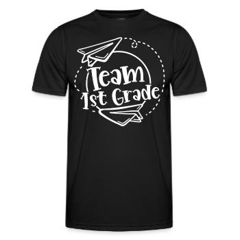 Team 1 Class First Class First Grader - Men's Functional T-Shirt - black - Front - AI Model Male 178 dark (178cm)
