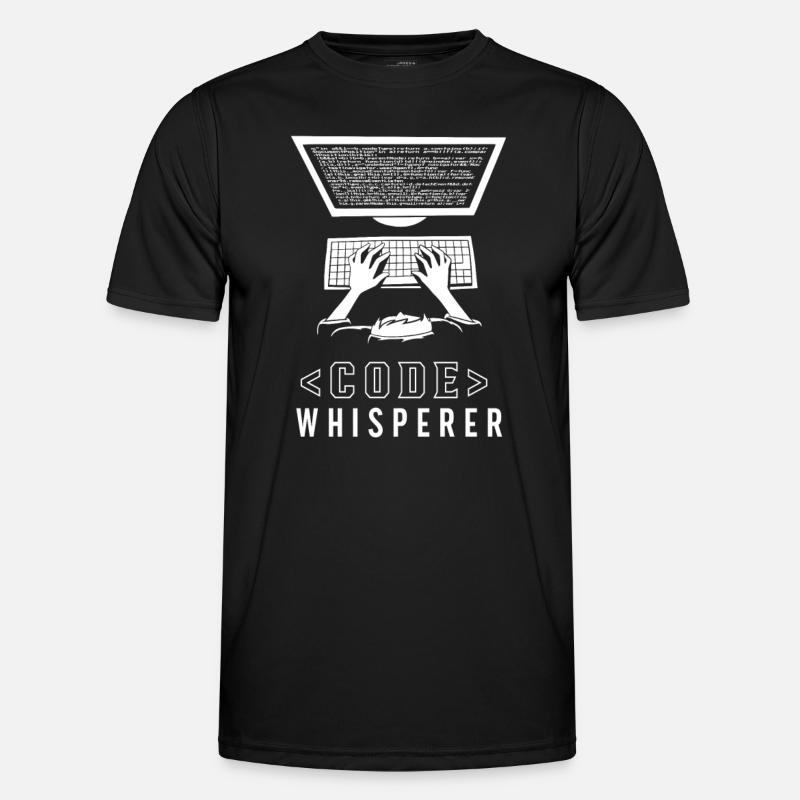 CodeWhisperer Programmeur Codeur Coder - T-shirt sport Homme - noir
