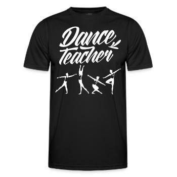 Professeur de danse classique Professeur de danse École de danse - T-shirt sport Homme - noir - Devant - AI Model Male 178 dark (178cm)