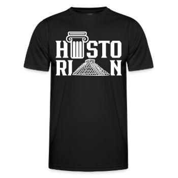 Historian History Teacher History History - Men's Functional T-Shirt - black - Front - AI Model Male 178 dark (178cm)