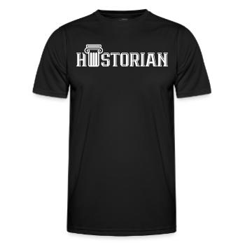 Historien Histoire Professeur d’histoire - T-shirt sport Homme - noir - Devant - AI Model Male 178 dark (178cm)