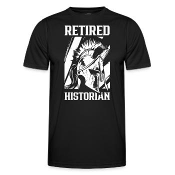 Historien à la retraite Histoire Histoire Profession - T-shirt sport Homme - noir - Devant - AI Model Male 178 dark (178cm)