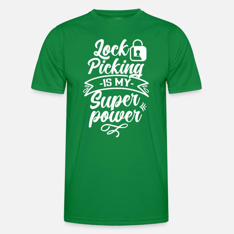 Lock picking is my superpower cracking lock Men's Functional T-Shirt