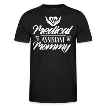 Assistante médicale Mami Profession médicale - T-shirt sport Homme - noir - Devant - AI Model Male 178 dark (178cm)